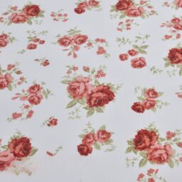 Delicate Red Floral Printed Duvet Set - Red / 200cm - thumbnail 4