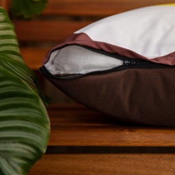 Water Resistant Garden Outdoor Printed Scatter Cushion - Choc Yellow / 1 - thumbnail 3