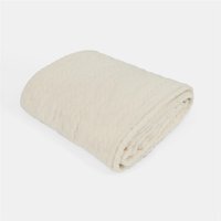OHS Cable Knit Family Throw - Cream