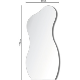 Lesina - Frameless Pond Mirror in Full Length 170x80cm - Clear - thumbnail 2