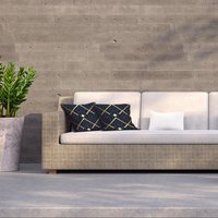 Luxury Gold Art Deco Outdoor Cushion - Yellow / 60cm