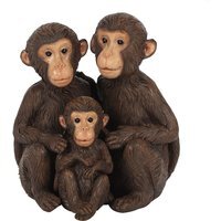 Just the Tree of Us Monkey Family Ornament - Brown