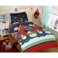 Santa's Grotto Duvet Cover Sets - Red