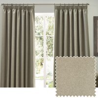 Dawn Blackout Pencil Pleat Curtains - Natural / 137cm / 117cm - thumbnail 1