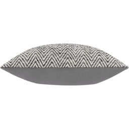 Croft Twill Woven Cushion - Charcoal / 80 Feather 20 Polyester - thumbnail 3