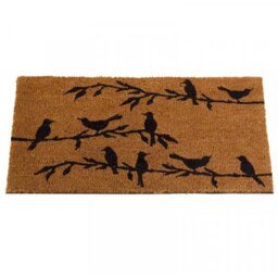 Coir Bird Song Door Mat  - Brown,Black - thumbnail 2
