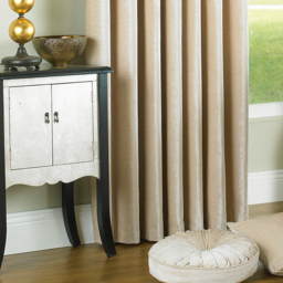 Wellesley Semi-Plain Eyelet Curtain Pair - Natural / 183cm / 168cm - thumbnail 2