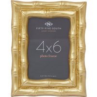 Hiba Gold Finish Bamboo Effect Photo Frame 4x6in - Gold