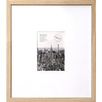 Wood Effect Wall Mounted Photo Frame - Natural / 7 x 5 inch