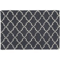 Bosie Kensington Townhouse Small Diamond Lattice Rug - Grey