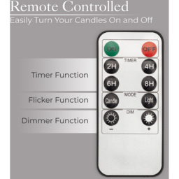 Dancing LED Candles Set Of 3 - Cream / Remote - thumbnail 2
