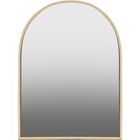 Lulu Antique Finish Rectangular Wall Mirror - Gold