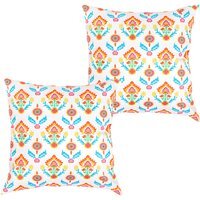 Printed Outdoor Scatter Cushion Garden Furniture Decorative Pillows  - Maria Orange / 2 - thumbnail 1