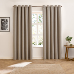 Verso Suede Blackout Eyelet Curtains - Charcoal / 183cm / 117cm - thumbnail 3