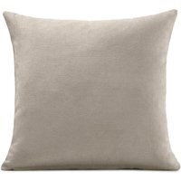 Plain Velvet Chenille Cushion - Taupe