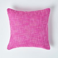 Homescapes Nirvana Cotton Cushion Cover - Pink / 60cm / Machine washable at 40 deg. C