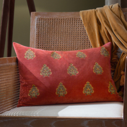 Rennes Embroidered  Cushion - Regal Rose / Polyester - thumbnail 2