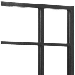 Genestra Outdoor Garden Wall Mirror - Black / 100cm / 70cm - thumbnail 3