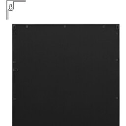 Genestra Outdoor Garden Wall Mirror - Black / 100cm / 70cm - thumbnail 4