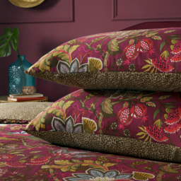 Viranai Exotic Floral Duvet Cover Set - Cerise / King - thumbnail 2