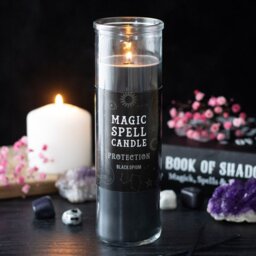 Protection Opium Spell Candle 7 Day Ritual Home Decor - Black - thumbnail 2
