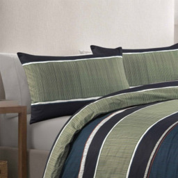 Nate Duvet Cover Set - Green / King - thumbnail 2