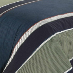 Nate Duvet Cover Set - Green / King - thumbnail 3