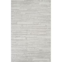 Hamilton Modern Sheen Area Rug - Blocked Bold Geometric Design Rug - Silver / 170cm - thumbnail 2