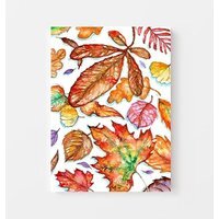Autumn Elegance Abstract Watercolor Canvas - Brown / 30 x 20 in