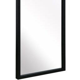 The Arcus Black Metal Framed Arched Wall Mirror - Black - thumbnail 3