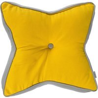 Star Floor Cushion - Yellow/Grey - thumbnail 1