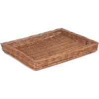 Wicker Light Steamed Flat Serving Tray - Brown