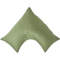 Homescapes Organic Egyptian Cotton V Shaped Pillowcase - Moss Green