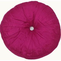 Diamond Round Cushion Cover (43x43 cm) - Fuschia