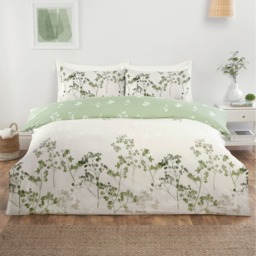 Shadow Floral Microfibre Polyester Complete Duvet Set With Pillowcase - Multicolor / Single - thumbnail 2