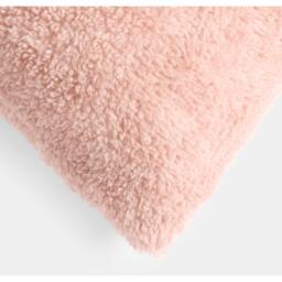 Pack Of Teddy Marl Fleece Textured Cushion Covers - Blush Pink - thumbnail 4