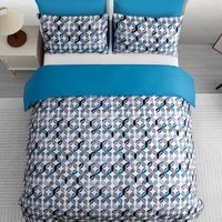 Pamposh Premium Microfiber Durable Duvet Cover Set - Blue / Superking / Duvet Cover Set (1 x Duvet Cover + 2 x Pillowcase)