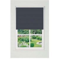 Plain Straight Edge Daylight Roller Blind (165cm Drop) - Slate Grey / 60cm