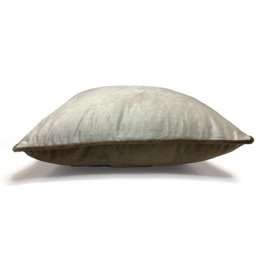 Piped Velvet Cushion Cover (43x43) - Natural - thumbnail 2