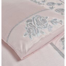 Amara Duvet Cover Set - Pink / Superking - thumbnail 5