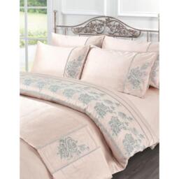 Amara Duvet Cover Set - Pink / Superking - thumbnail 3