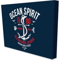 Ocean Spirit - Wrapped Canvas Graphic Art Print - Blue / 31cm / 41cm - thumbnail 2