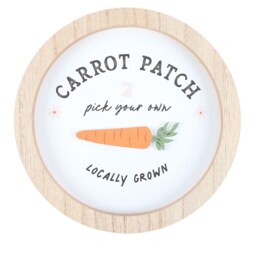 Carrot Patch Bunny 3D Wall Plaque Decor - Brown - thumbnail 4