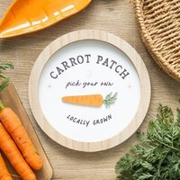 Carrot Patch Bunny 3D Wall Plaque Decor - Brown - thumbnail 1