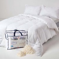 Homescapes Duck Feather and Down Duvet - White / Single / 10.5