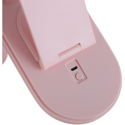 Portable Vanity Case Makeup Box With Rotatable LED Light Mirror - Pink - thumbnail 3