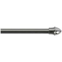 Extendable Metal Curtain Cafe Rods - Chrome / 135cm - image 1