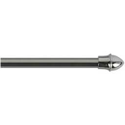 Extendable Metal Curtain Cafe Rods - Chrome / 135cm - thumbnail 2