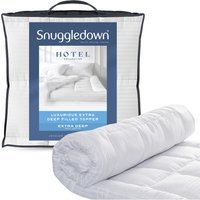Hotel Extra Deep Mattress Topper - White / Double