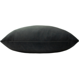 Sunningdale Velvet Cushion - Charcoal / 30cm / Polyester - thumbnail 2